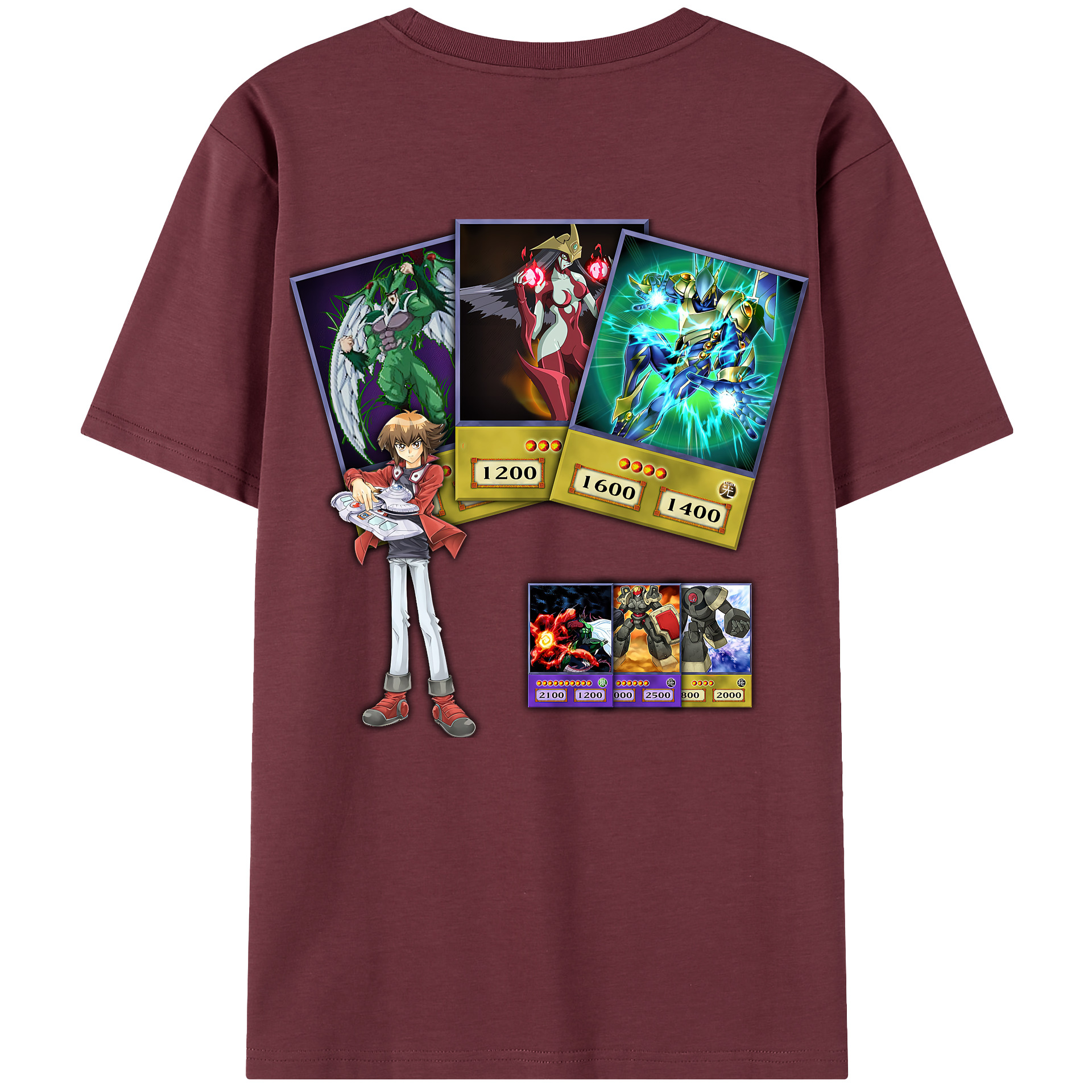 （画像用） 遊☆戯☆王 Yu-Gi-Oh! 綿100％半袖Tシャツ（背面プリント）